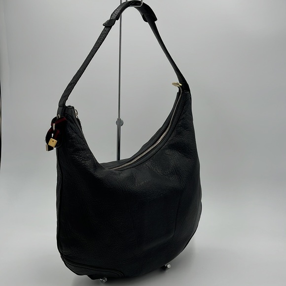 Authentic Gucci Black Leather Shoulder bag / Hobo - Picture 7 of 17